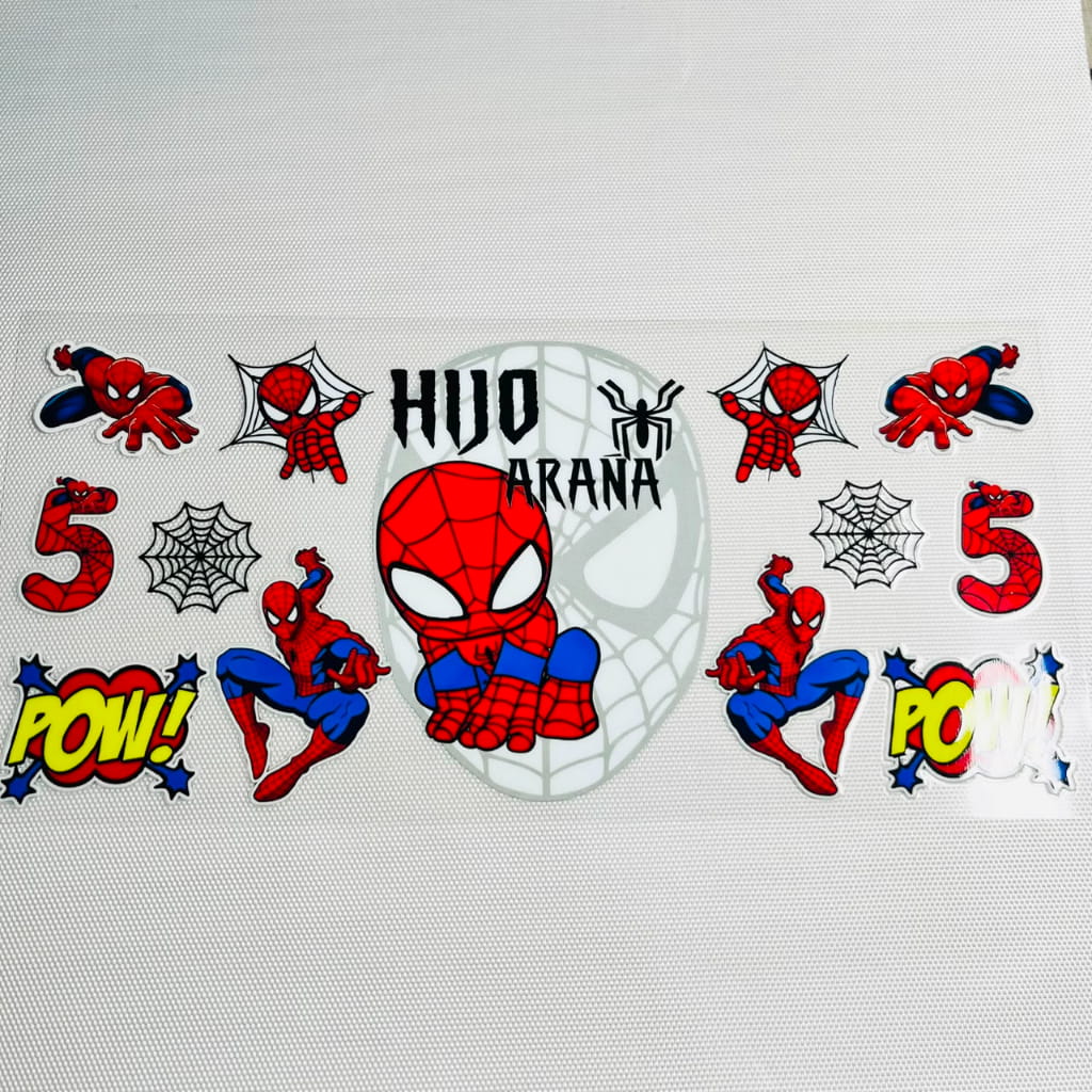 16oz UVDTF Cup Wraps, Cartoon , Hero , Spiderman