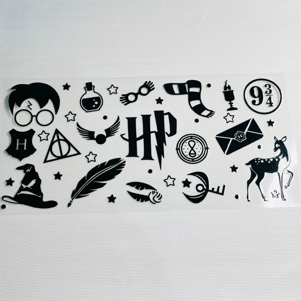 16oz UVDTF Cup Wraps, Cartoon , Harry Potter