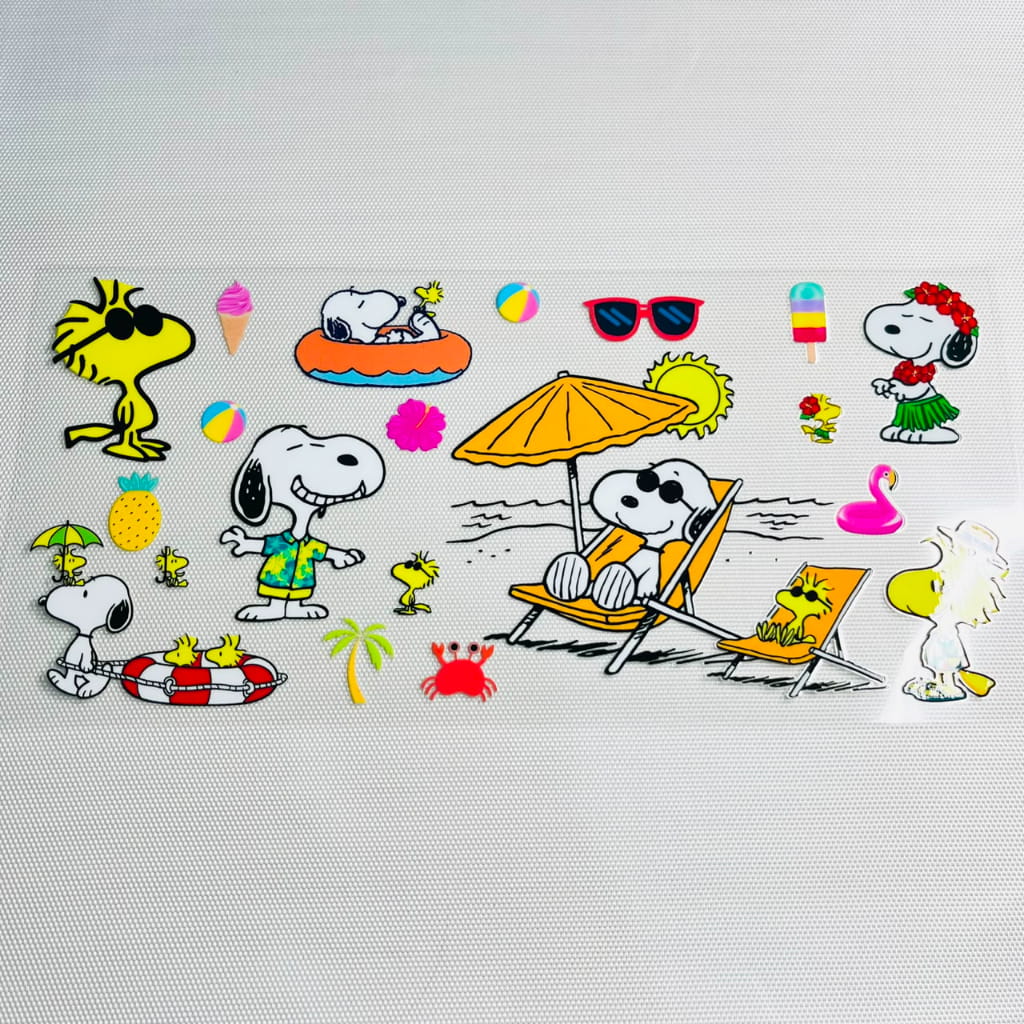 16oz UVDTF Cup Wraps,Cartoon ,Snoopy
