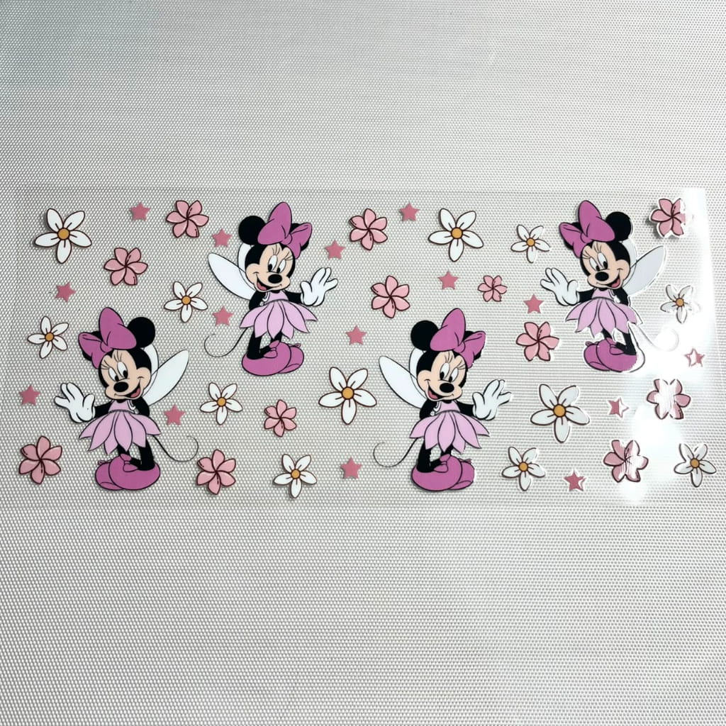 16oz UVDTF Cup Wraps, Cartoon ,Minnie Mouse