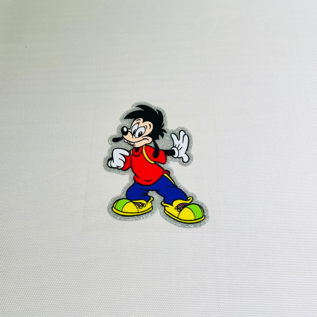 4inch Decals Shiny Glitter Cup Wraps, Water Proof,Cartoon, Max & Roxanne