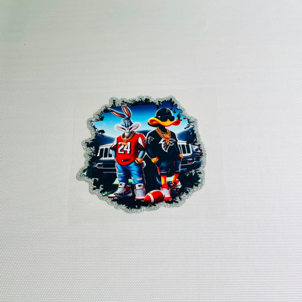 4inch Decals Shiny Glitter Cup Wraps, Water Proof,Sports