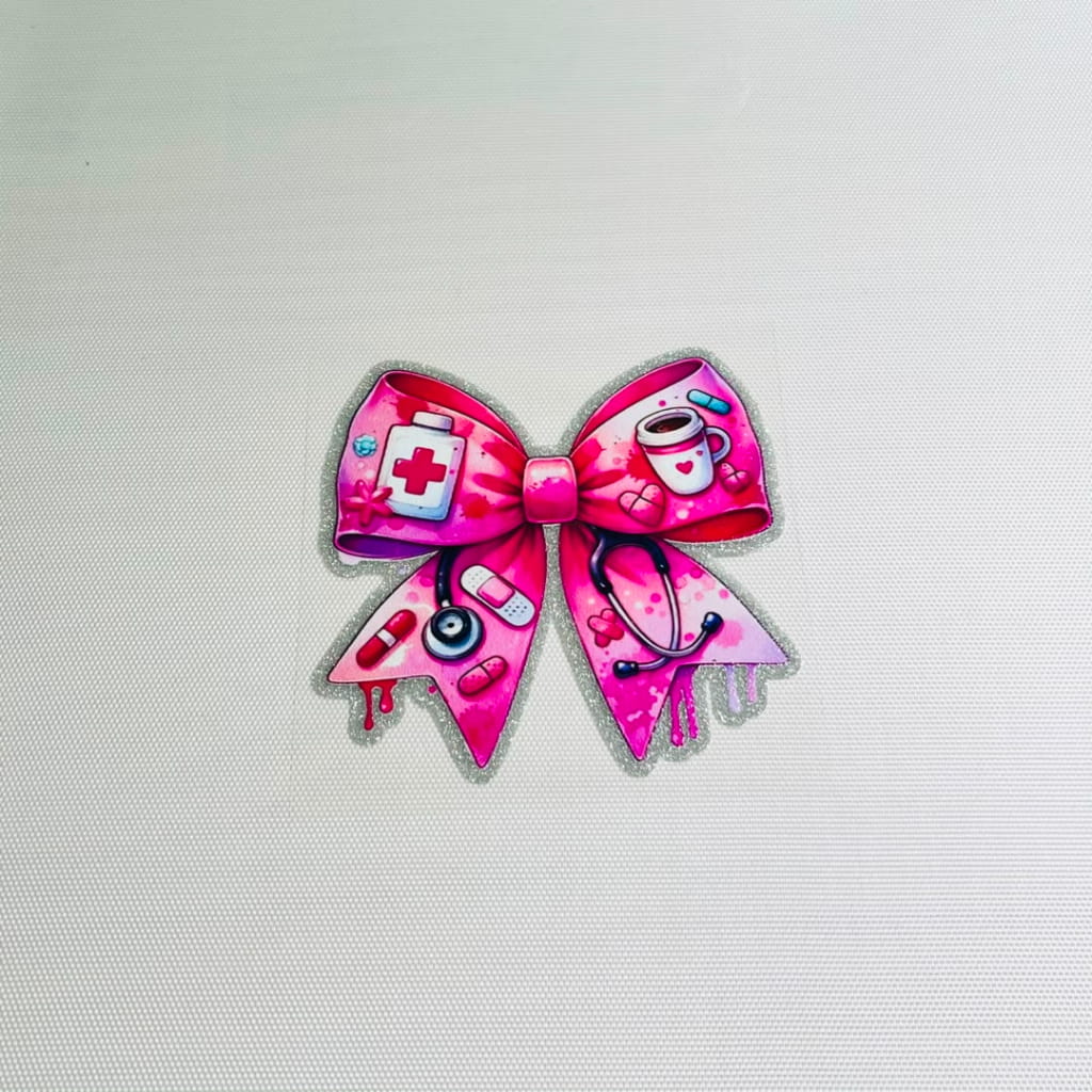 4inch Decals Shiny Glitter Cup Wraps, Water Proof,Nurse