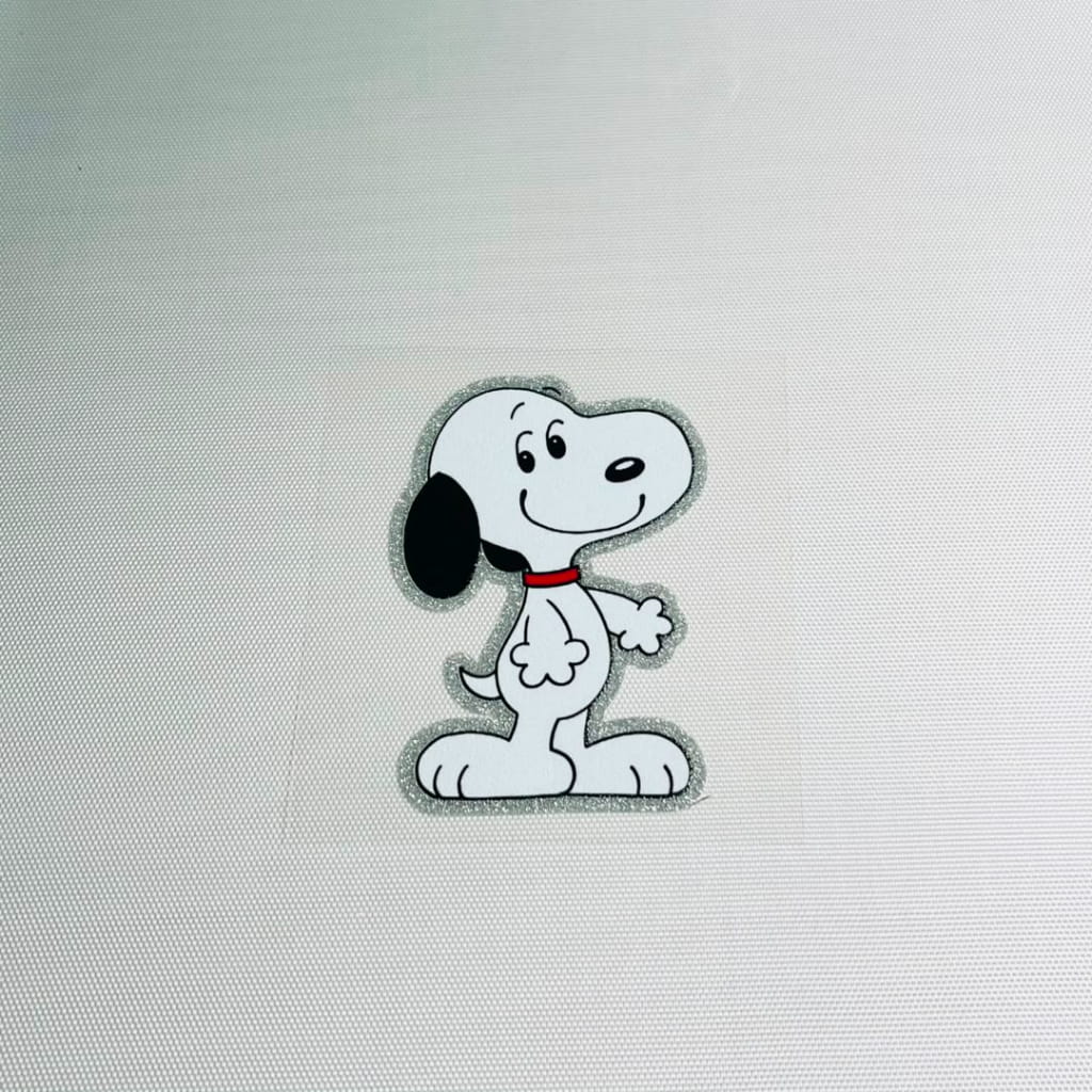4inch Decals Shiny Glitter Cup Wraps, Water Proof,Cartoon ,Snoopy