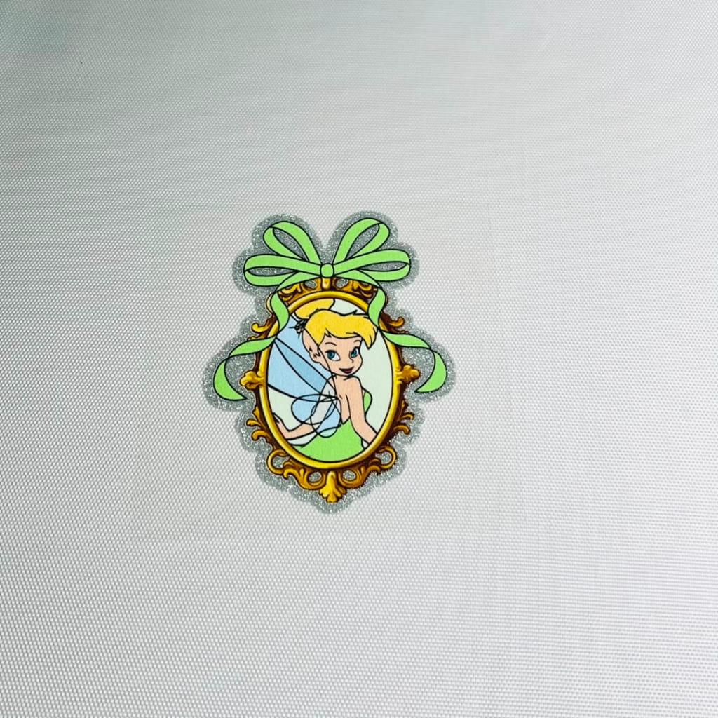 4inch Decals Shiny Glitter Cup Wraps, Water Proof,Cartoon ,Princess,Tinker Bell