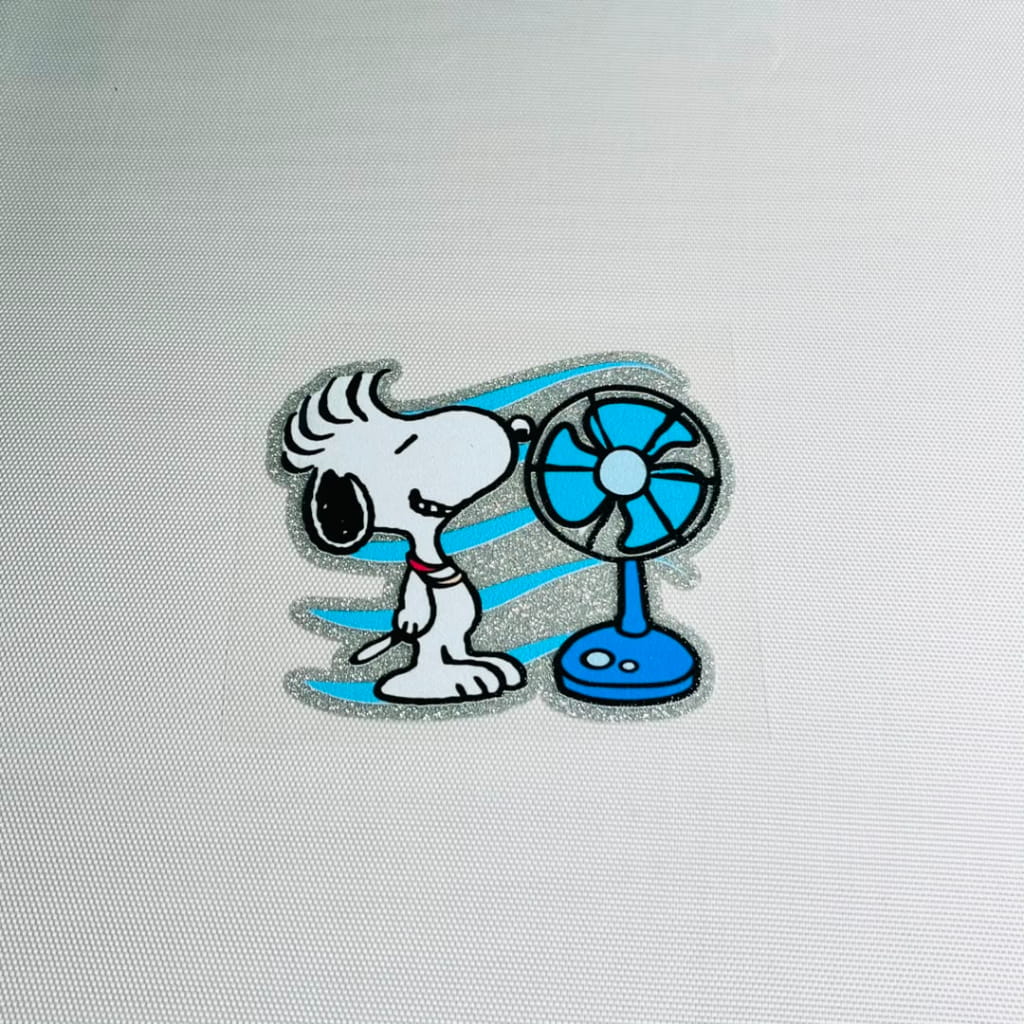 4inch Decals Shiny Glitter Cup Wraps, Water Proof,Cartoon ,Snoopy