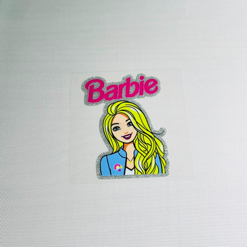 4inch Decals Shiny Glitter Cup Wraps, Water Proof, Cartoon ,Barbie