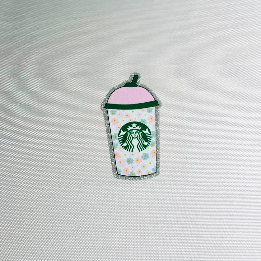 4inch Decals Shiny Glitter Cup Wraps, Water Proof, Starbucks, Drinking