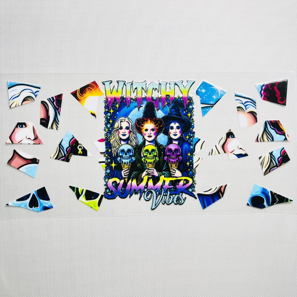 16oz UVDTF Cup Wraps,Halloween, Horroible ,Cartoon ,Hocus Pocus