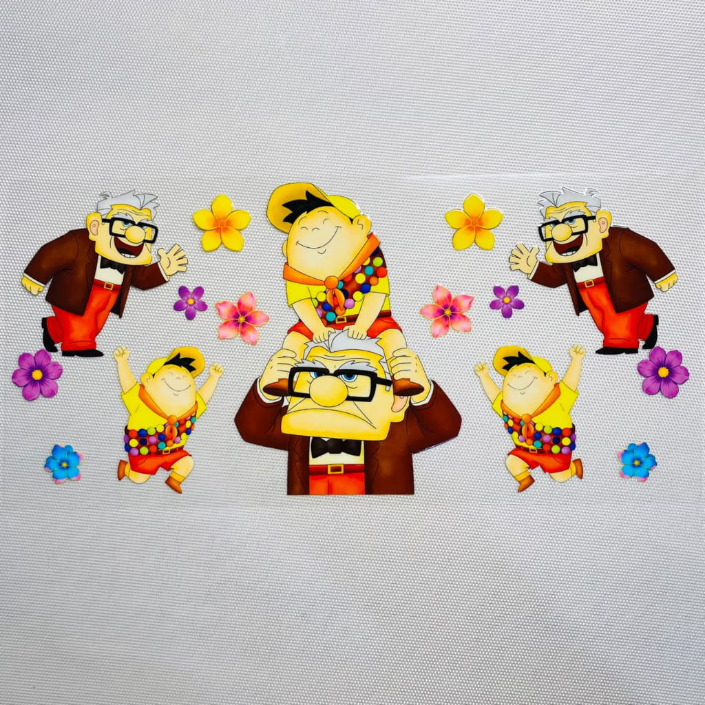 16oz UVDTF Cup Wraps, Cartoon, Up