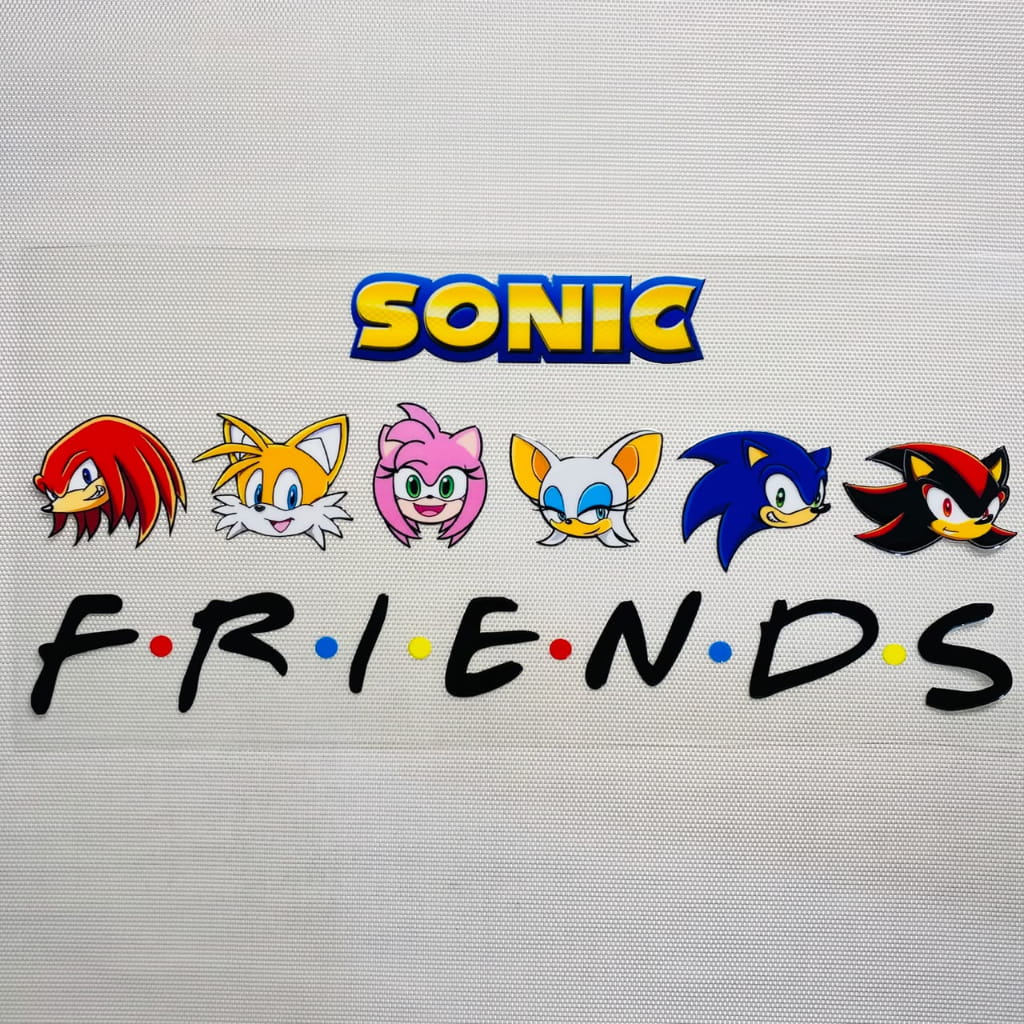 16oz UVDTF Cup Wraps, Cartoon ,Japanese Anime ,Sonic