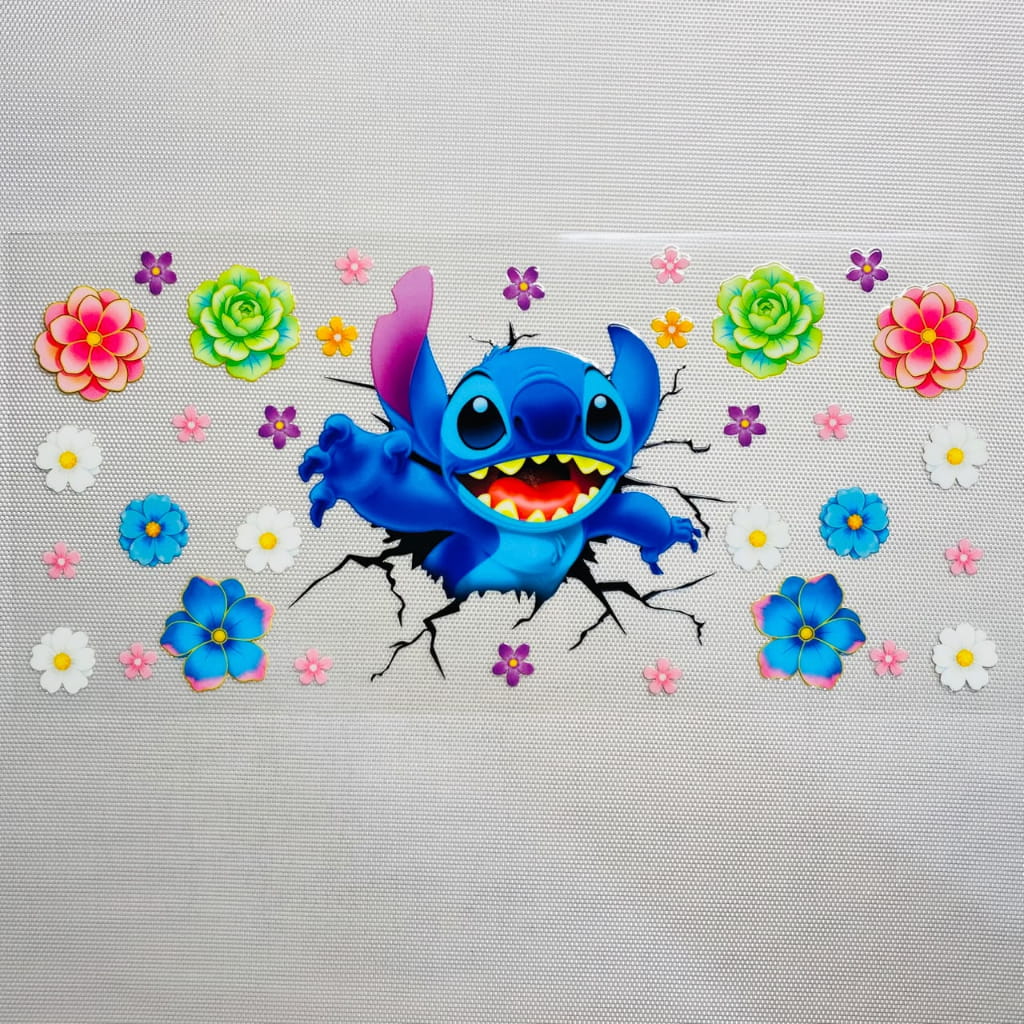 16oz UVDTF Cup Wraps, Cartoon , Stitch