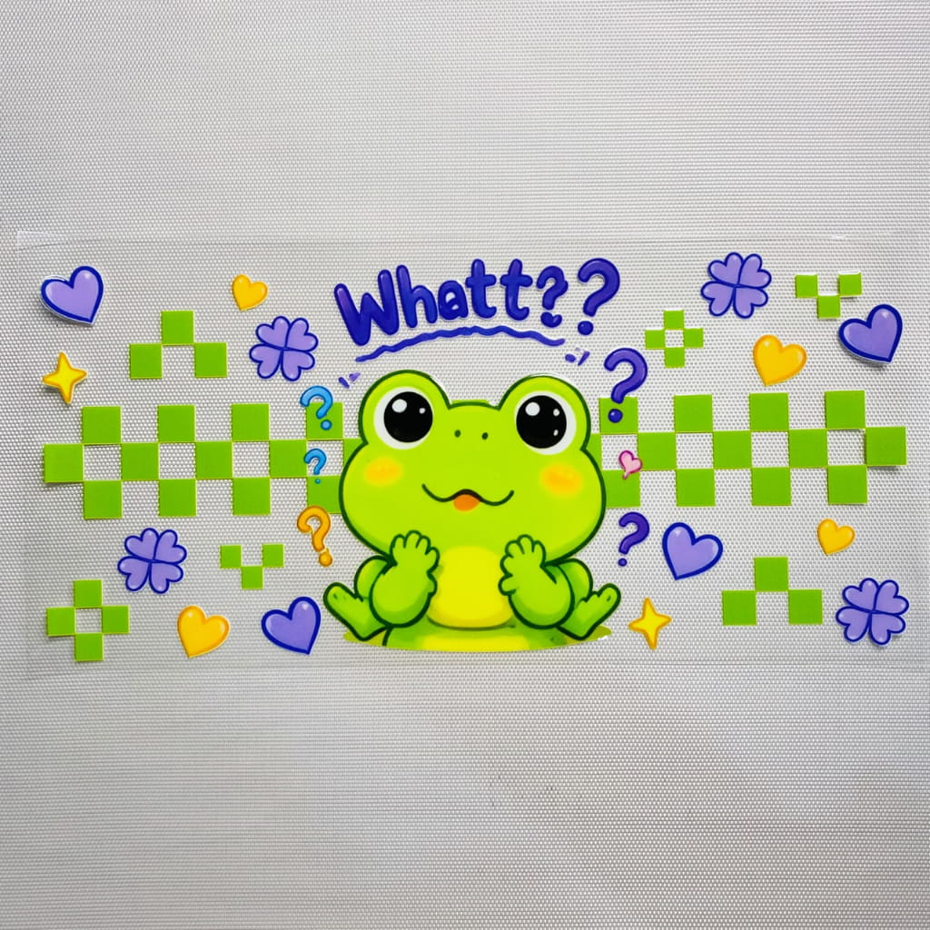 16oz UVDTF Cup Wraps,Cartoon ,Frog