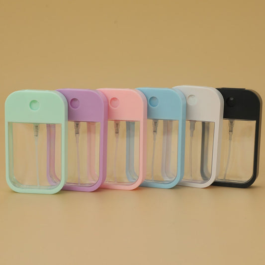 45ml Colorful Card Bottle,Colorful Soft Silicone Sleeve Plastic Bottle,Convenient Perfume/Hand Sanitizers Spray Bottle