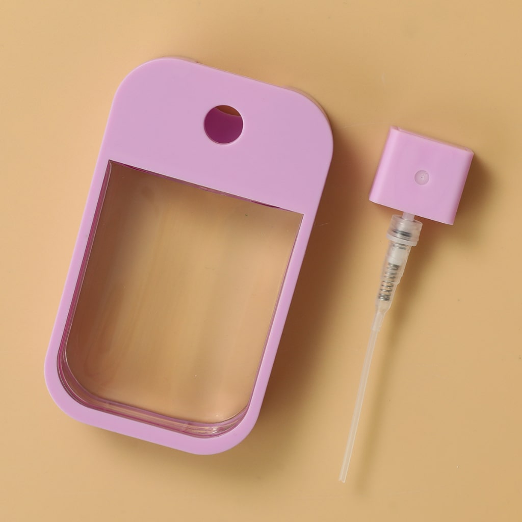 45ml Colorful Card Bottle,Colorful Soft Silicone Sleeve Plastic Bottle,Convenient Perfume/Hand Sanitizers Spray Bottle
