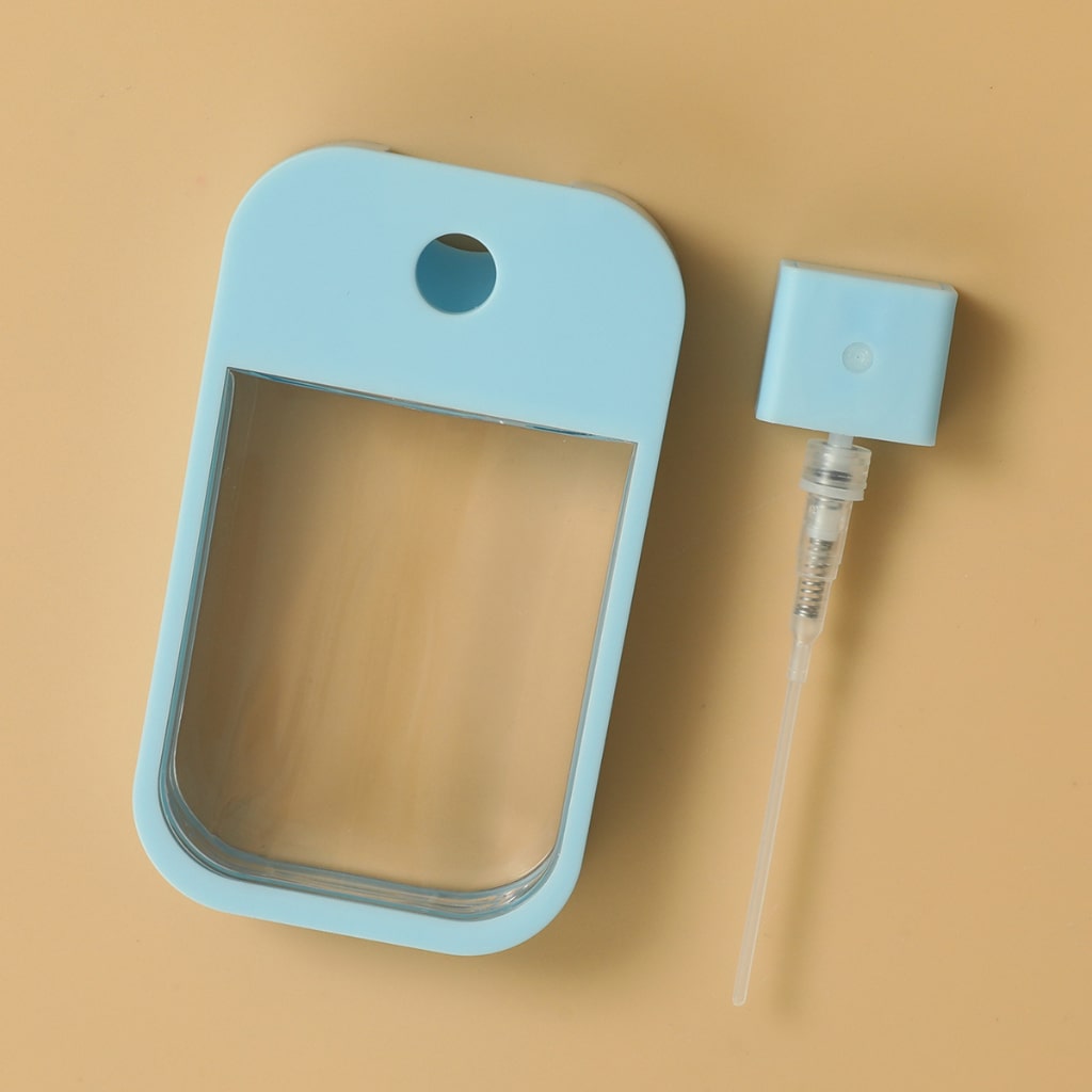 45ml Colorful Card Bottle,Colorful Soft Silicone Sleeve Plastic Bottle,Convenient Perfume/Hand Sanitizers Spray Bottle
