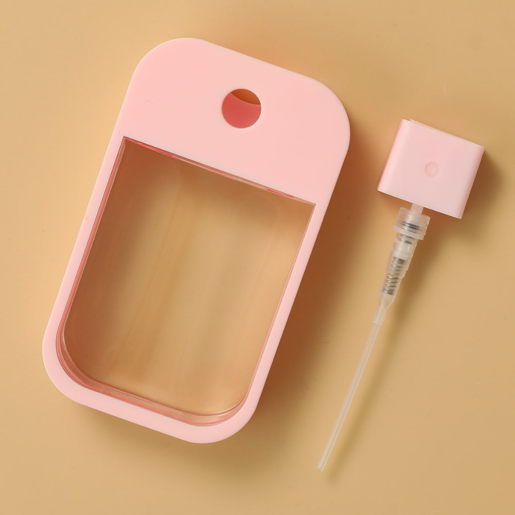 45ml Colorful Card Bottle,Colorful Soft Silicone Sleeve Plastic Bottle,Convenient Perfume/Hand Sanitizers Spray Bottle