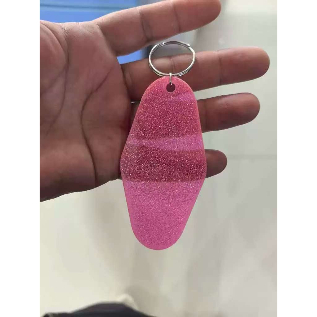Glitter/Shiny Hotel Tags/ Keys With Keychains