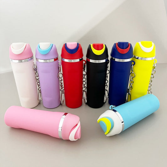 Solid Color Mini Stainly Tumbler Cup keychains