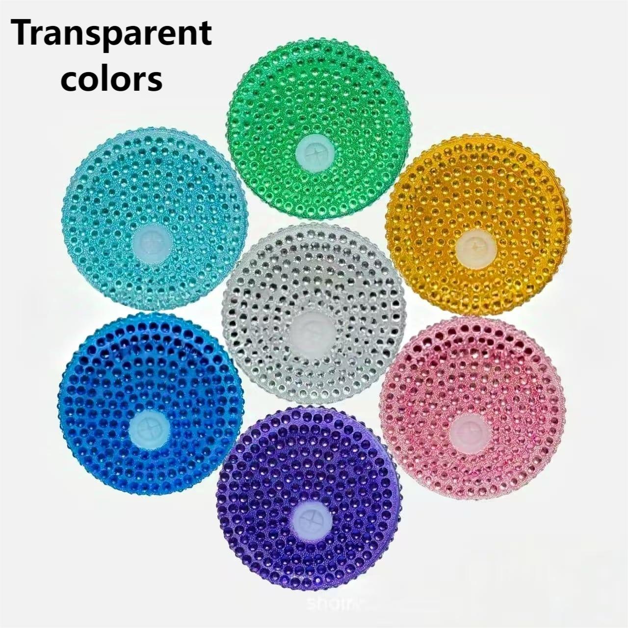 Solid Color Rhinestone Lids for 16oz ,26 colors, Random Mix