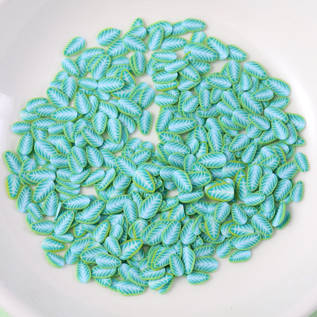 Feather And Leaf Clay Beads