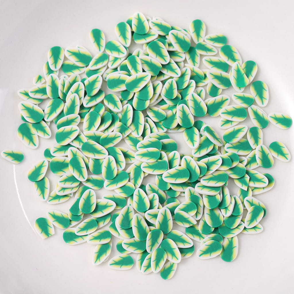 Feather And Leaf Clay Beads