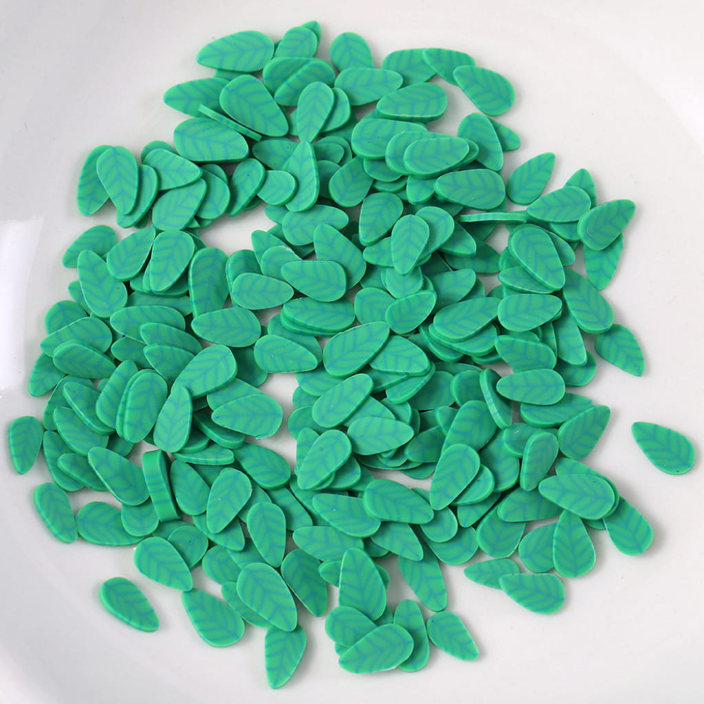 Feather And Leaf Clay Beads