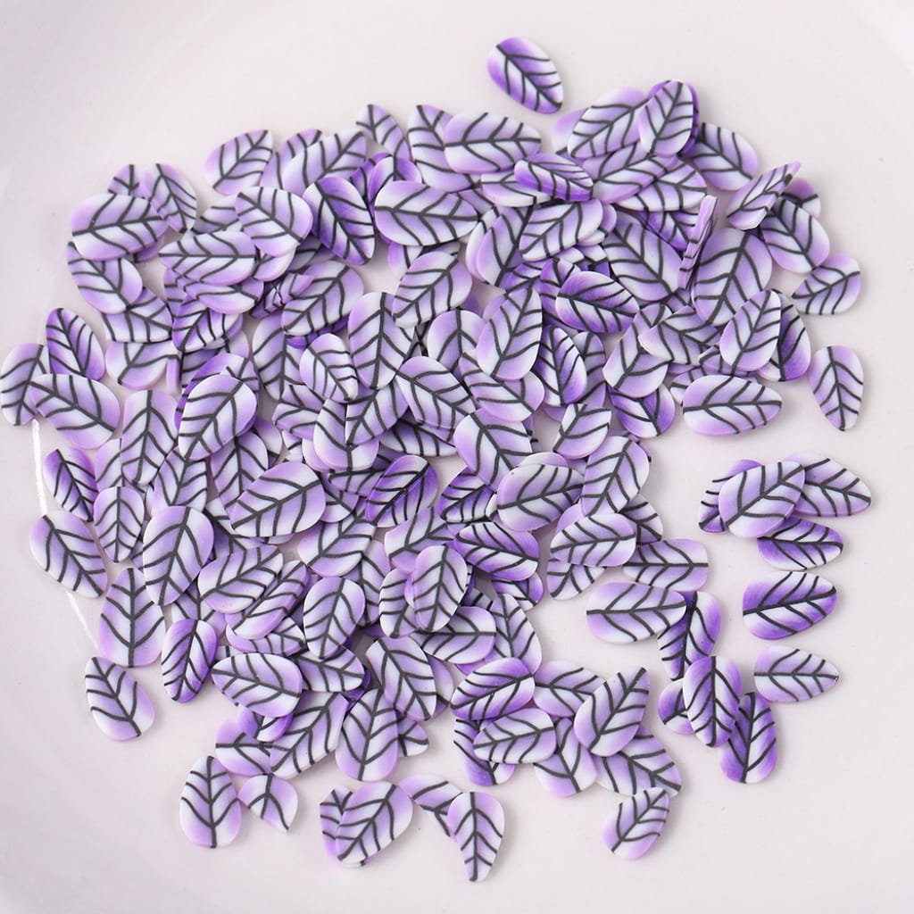 Feather And Leaf Clay Beads