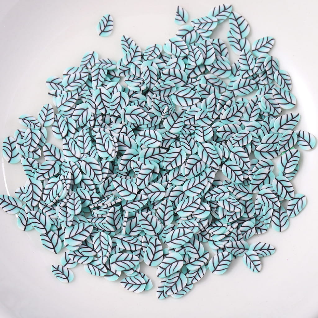 Feather And Leaf Clay Beads