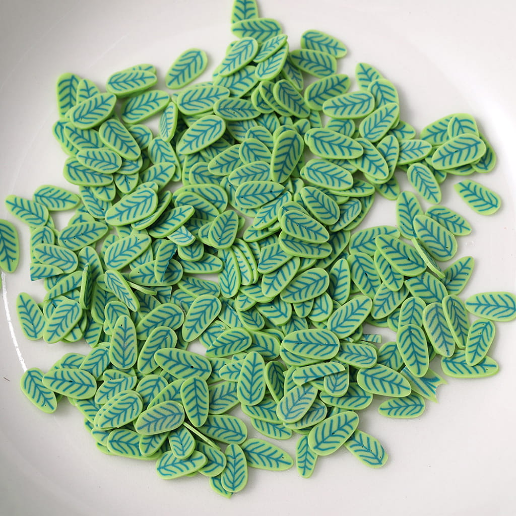Feather And Leaf Clay Beads
