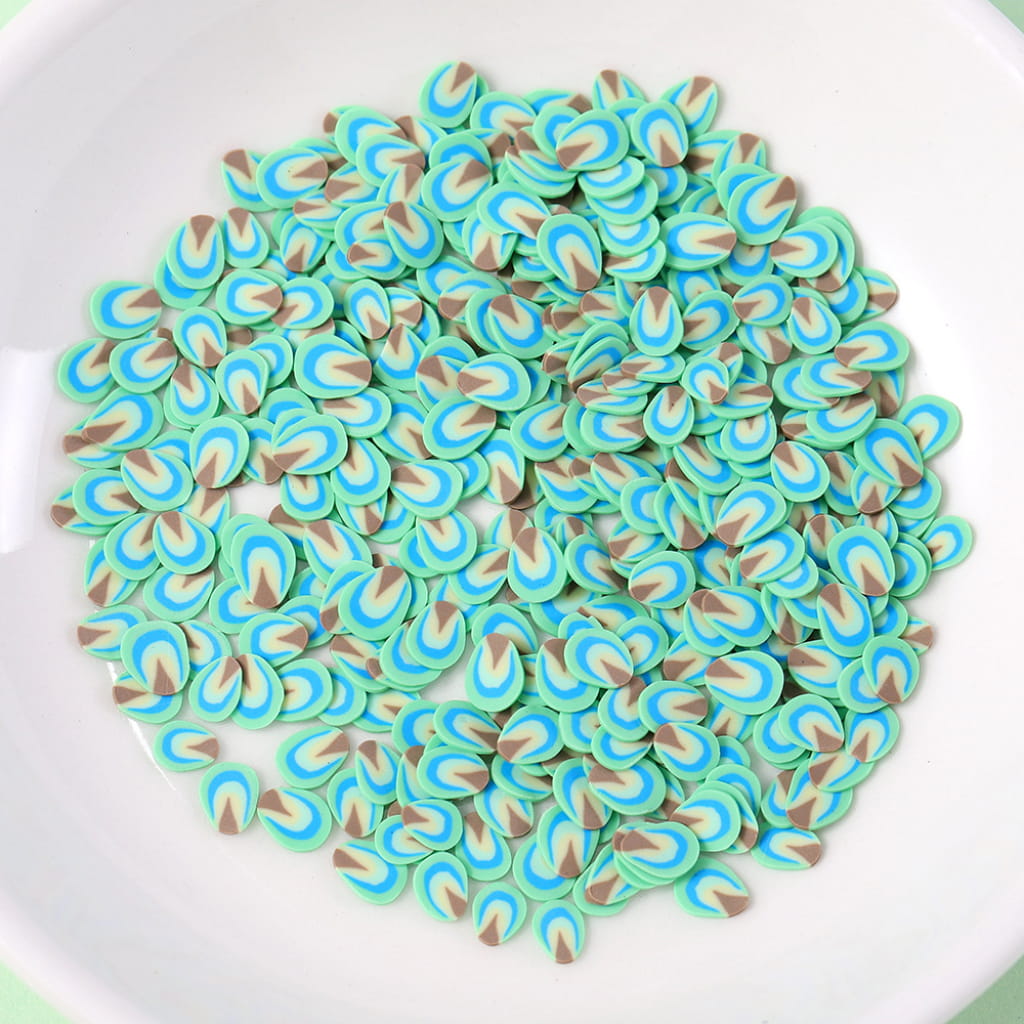 Feather And Leaf Clay Beads
