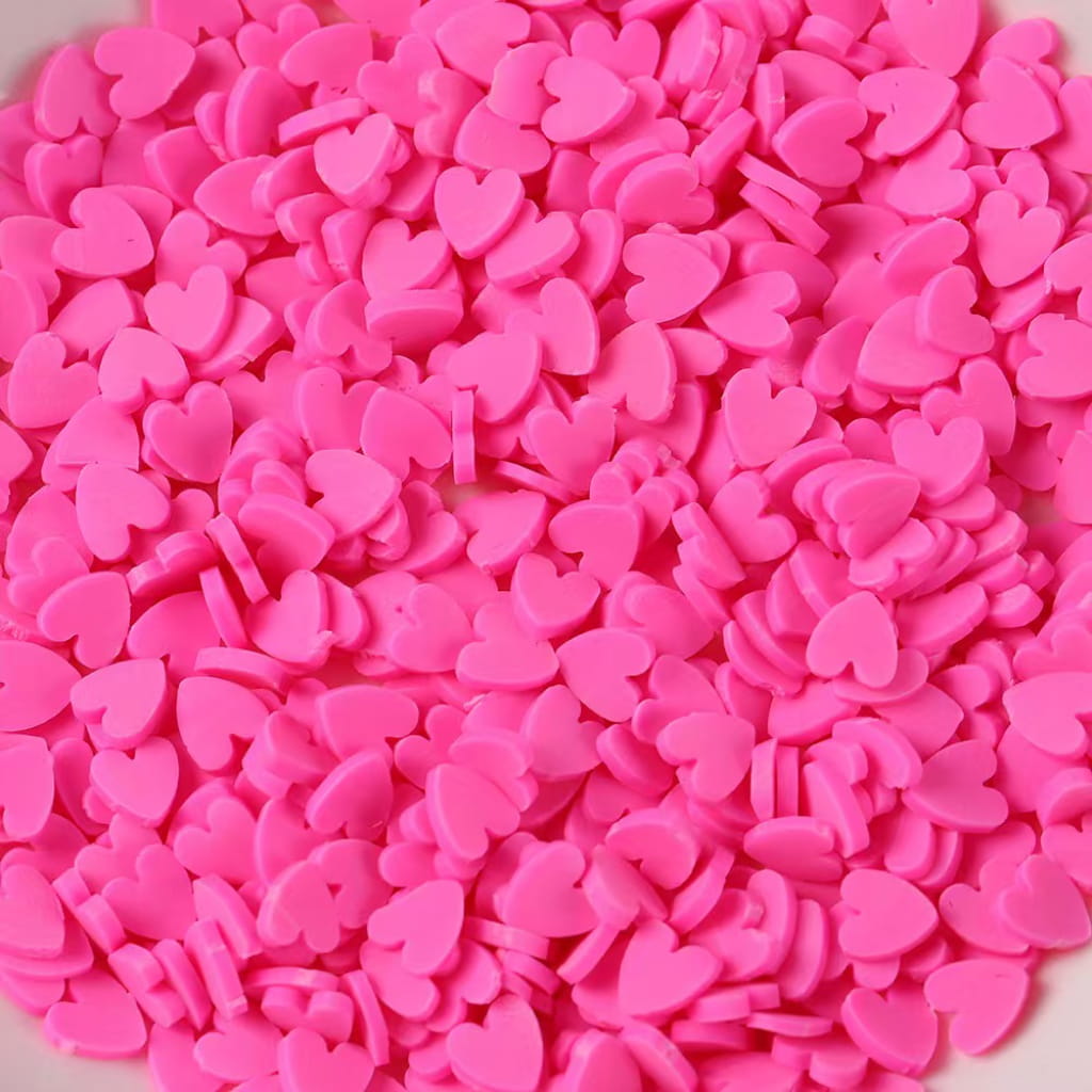 Heart Clay Beads