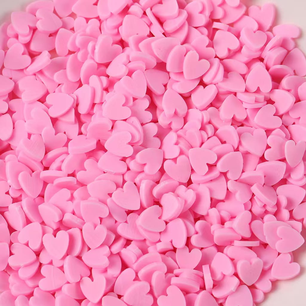 Heart Clay Beads
