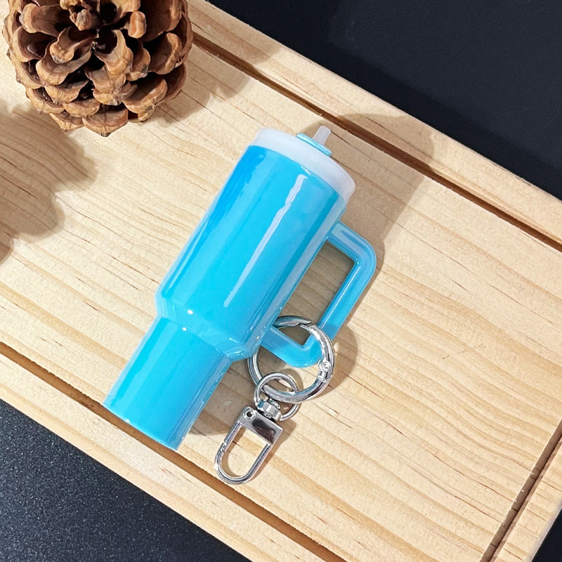 Mini Stainly Tumbler Cup keychains,Holographic Colors