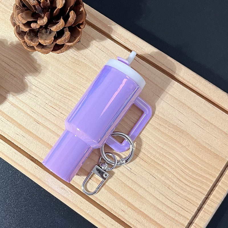 Mini Stainly Tumbler Cup keychains,Holographic Colors