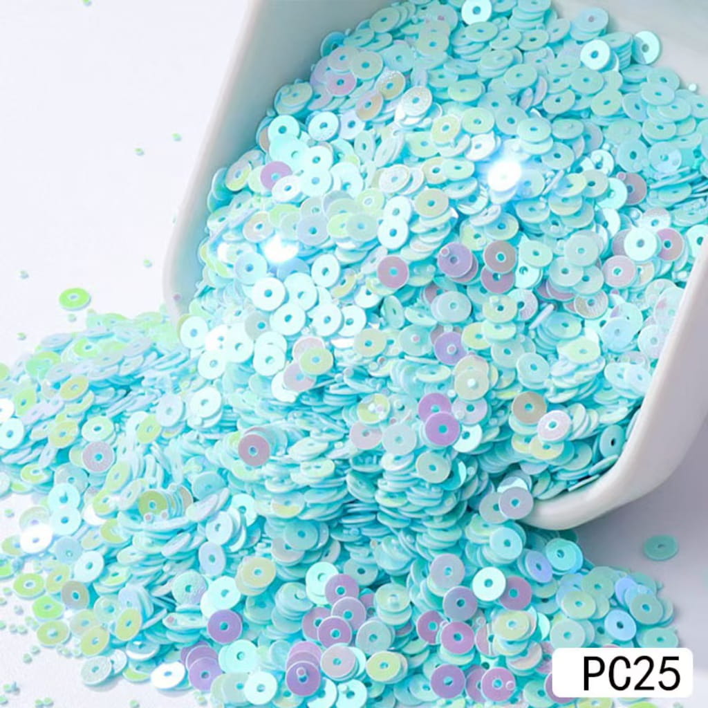 Round Glitter For Snow Globe Tumbler