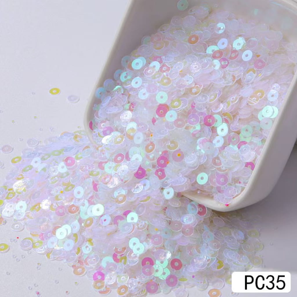 Round Glitter For Snow Globe Tumbler