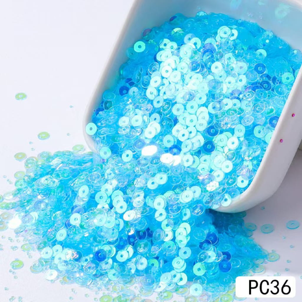 Round Glitter For Snow Globe Tumbler