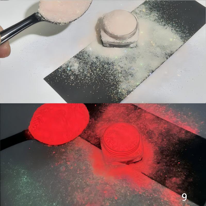 Glow-in-the-dark fine glitter powder for snowgloble , DIY phone case, resin crafts, craft supplies, gold glitter powder