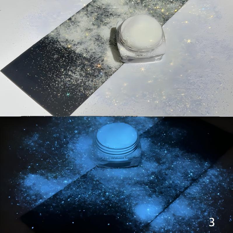 Glow-in-the-dark fine glitter powder for snowgloble , DIY phone case, resin crafts, craft supplies, gold glitter powder