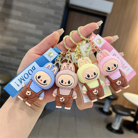 Labubu With Guitar Keychains