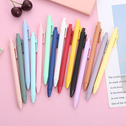 Beadable Solid Plastic Push Pens For Pen Wraps