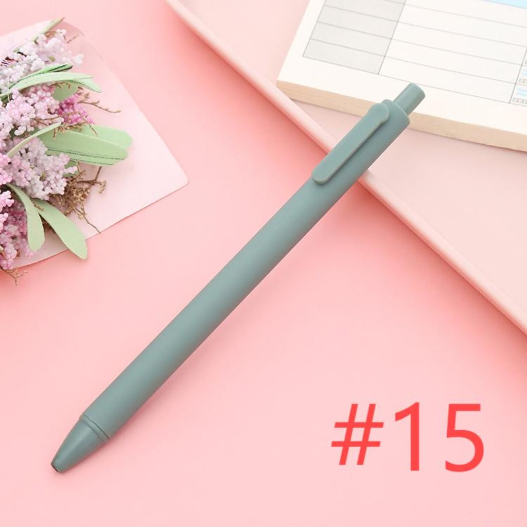 Beadable Solid Plastic Push Pens For Pen Wraps