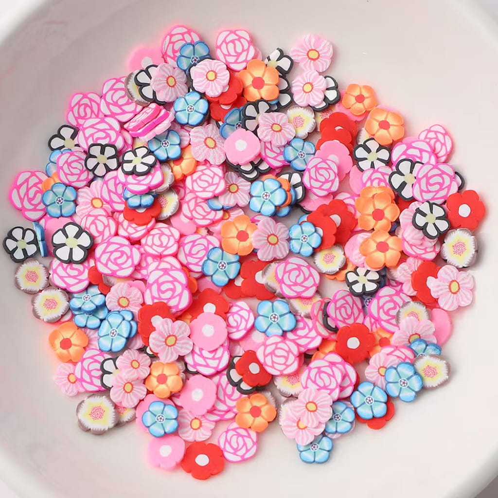 Flower Clay Beads