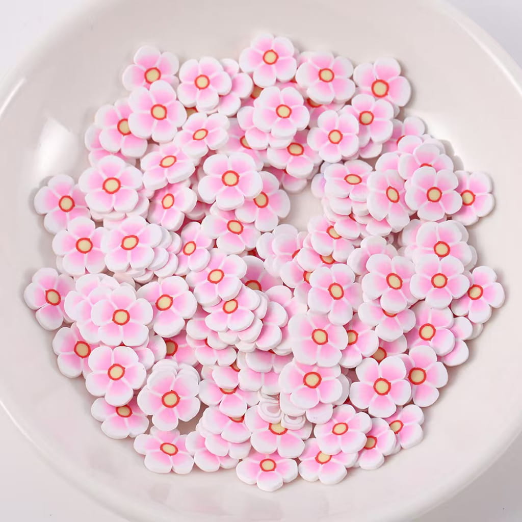 Flower Clay Beads