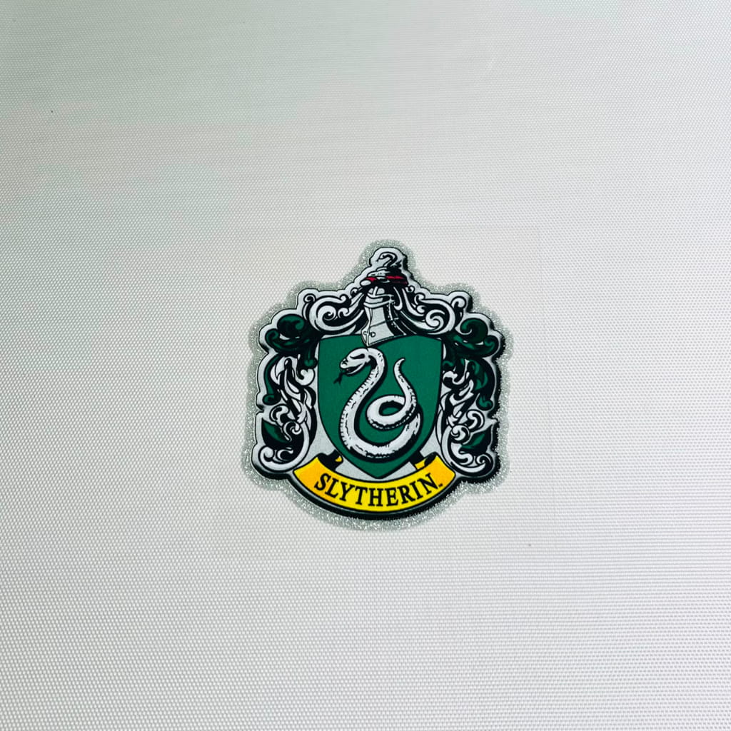 4inch Decals Shiny Glitter Cup Wraps, Water Proof,Cartoon ,Harry Potter, Slytherin