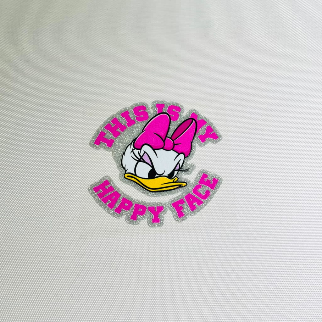 4inch Decals Shiny Glitter Cup Wraps, Water Proof, Cartoon ,Donald Duck