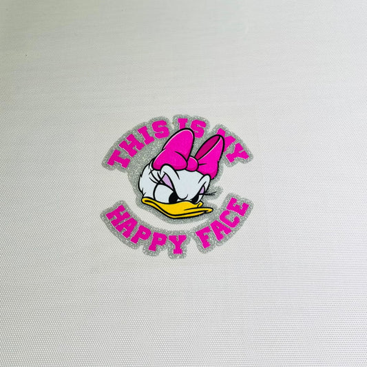 4inch Decals Shiny Glitter Cup Wraps, Water Proof, Cartoon ,Donald Duck