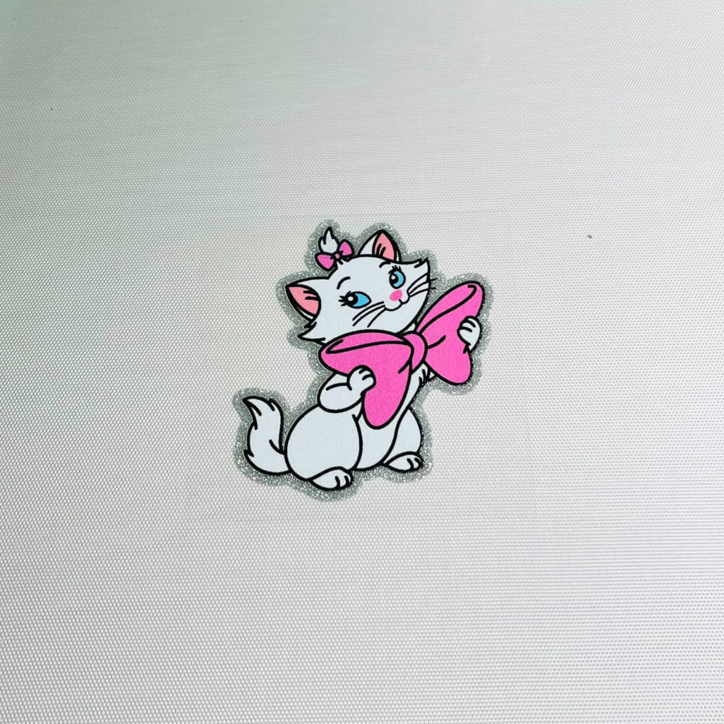4inch Decals Shiny Glitter Cup Wraps, Water Proof, Cartoon ,Marie