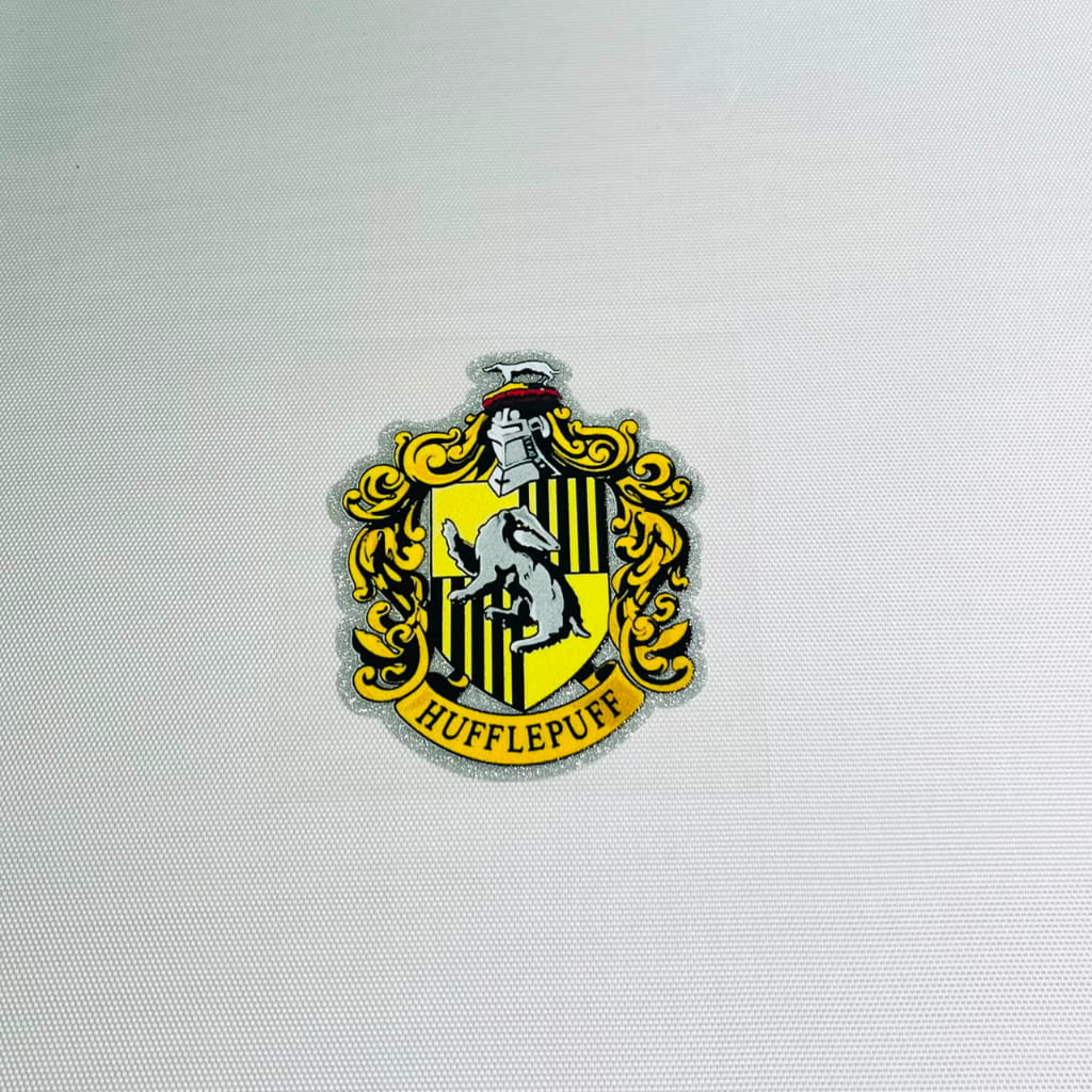 4inch Decals Shiny Glitter Cup Wraps, Water Proof,Cartoon ,Harry Potter, Hufflepuff